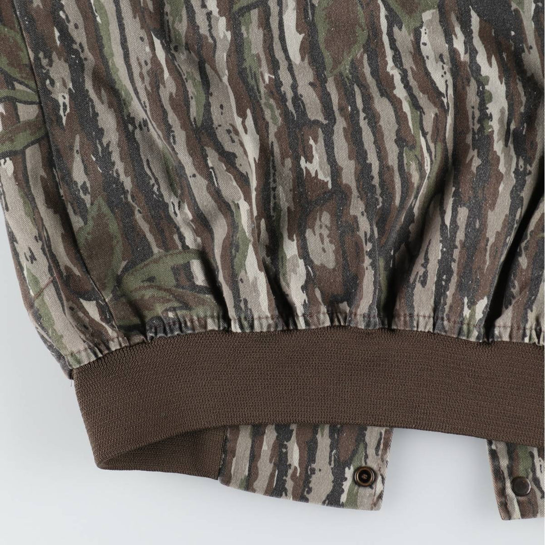 90'S SPARTAN Camouflage Pattern Realtree Camo Poly x Cotton Blouson Men's Size M (Equivalent) Vintage cotton brown type Vintage Second Hand