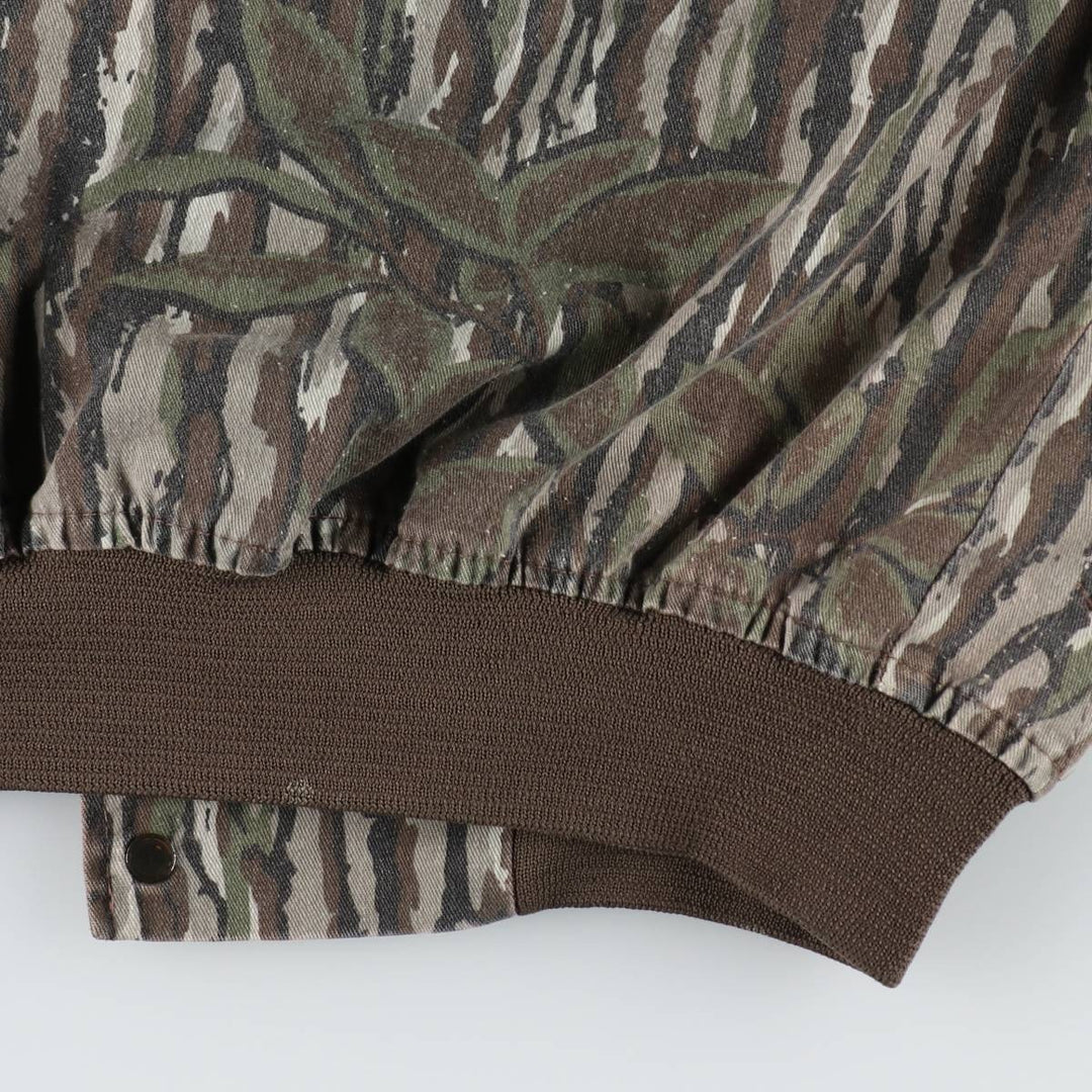 90'S SPARTAN Camouflage Pattern Realtree Camo Poly x Cotton Blouson Men's Size M (Equivalent) Vintage cotton brown type Vintage Second Hand