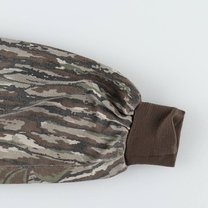 90'S SPARTAN Camouflage Pattern Realtree Camo Poly x Cotton Blouson Men's Size M (Equivalent) Vintage cotton brown type Vintage Second Hand