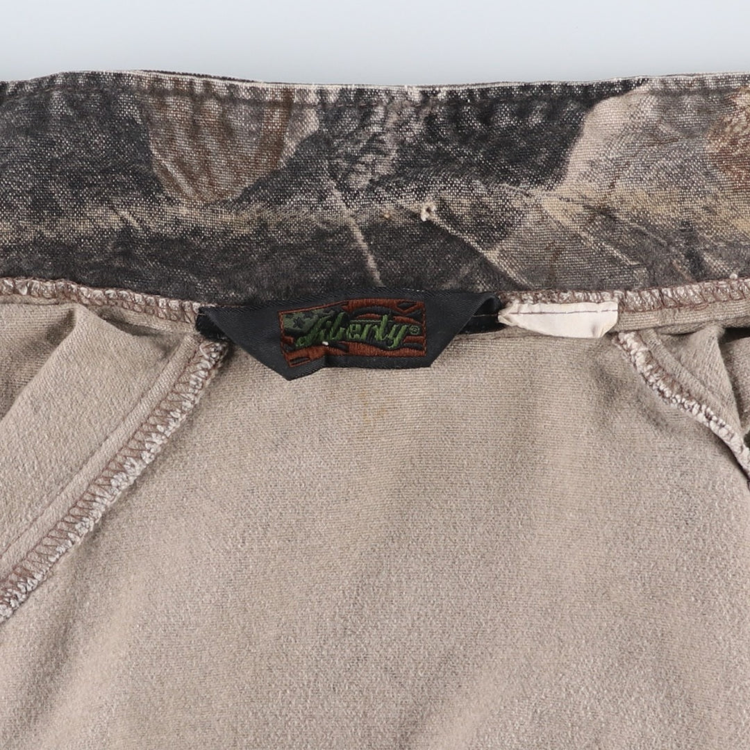 Liberty LIBERTY Camouflage Pattern Real Tree Camo Cotton Jacket Men's Size L (approx.) unclear Khaki type Vintage Second Hand