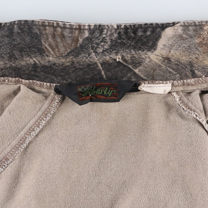 Liberty LIBERTY Camouflage Pattern Real Tree Camo Cotton Jacket Men's Size L (approx.) unclear Khaki type Vintage Second Hand