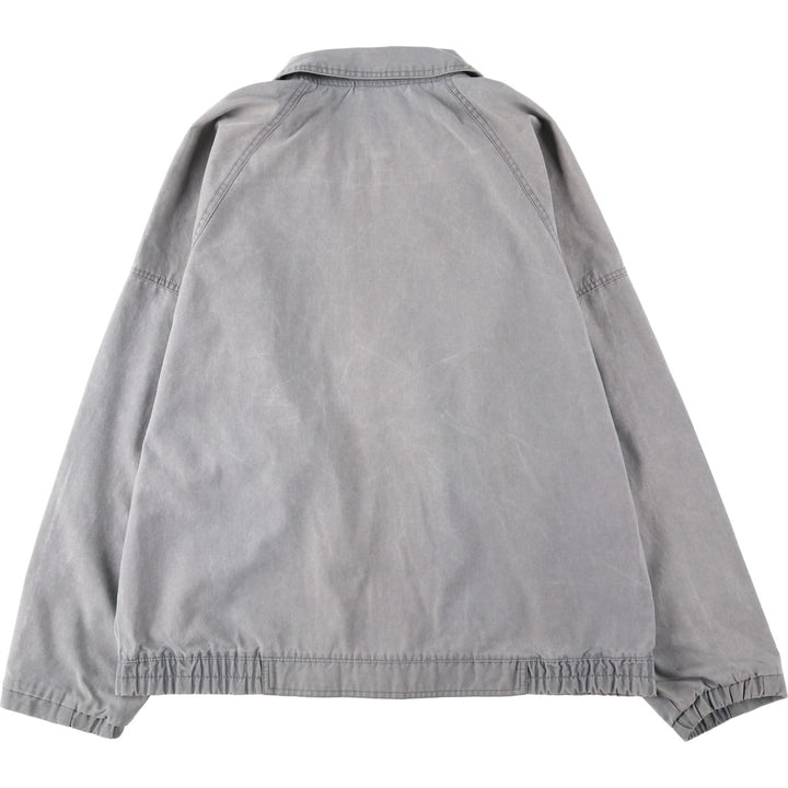 1990'S Ocean Pacific Silver Tag Poly/Cotton Jacket, Men's Size L (approx.), Vintage polyester gray type Vintage Second Hand