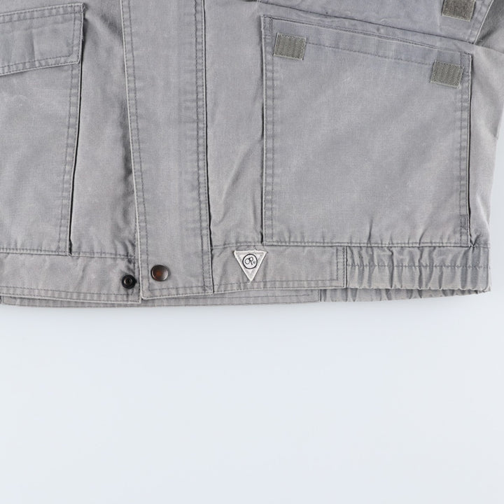 1990'S Ocean Pacific Silver Tag Poly/Cotton Jacket, Men's Size L (approx.), Vintage polyester gray type Vintage Second Hand
