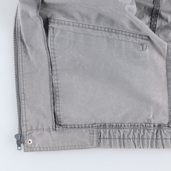 1990'S Ocean Pacific Silver Tag Poly/Cotton Jacket, Men's Size L (approx.), Vintage polyester gray type Vintage Second Hand