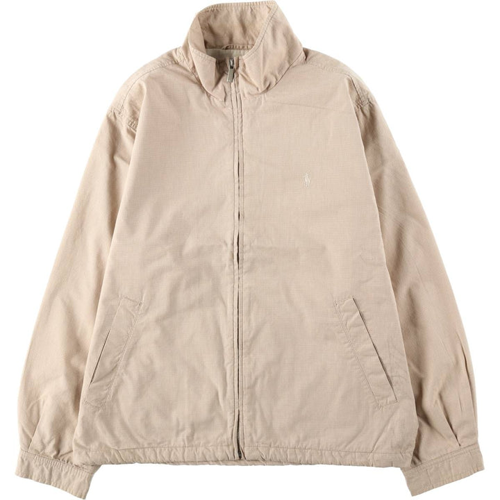 Ralph Lauren POLO GOLF houndstooth pattern cotton jacket, men's size M (approx.) cotton Beige type Vintage Second Hand
