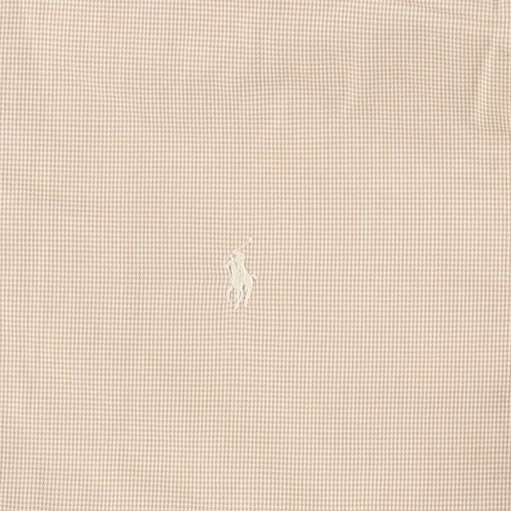 Ralph Lauren POLO GOLF houndstooth pattern cotton jacket, men's size M (approx.) cotton Beige type Vintage Second Hand