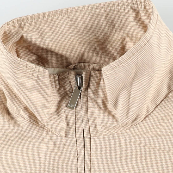 Ralph Lauren POLO GOLF houndstooth pattern cotton jacket, men's size M (approx.) cotton Beige type Vintage Second Hand