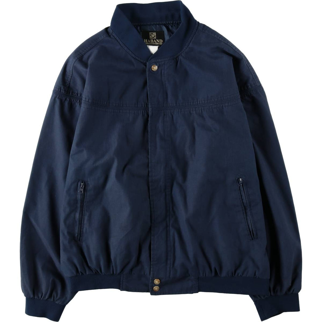 90s-00'S HABAND Derby Jacket Cup Shoulder Jacket Men's XXL equivalent unclear navy blue type Vintage Second Hand