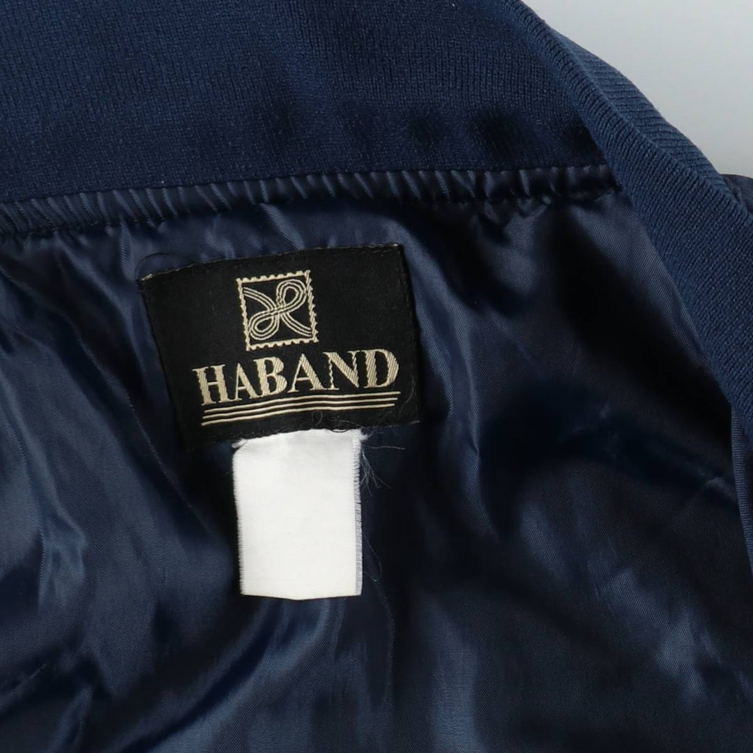 90s-00'S HABAND Derby Jacket Cup Shoulder Jacket Men's XXL equivalent unclear navy blue type Vintage Second Hand