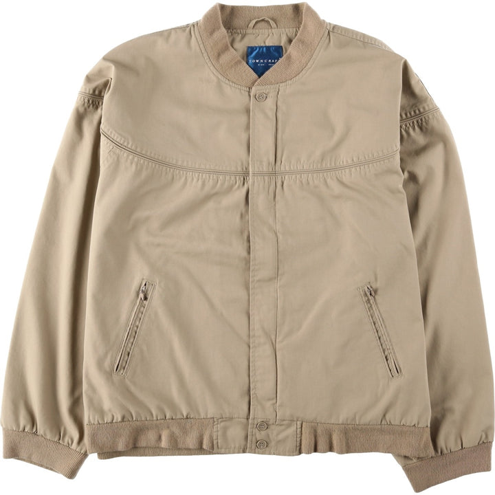 Vintage 80s-90'S Town Craft Derby Jacket, Cup Shoulder, Men's XL cotton Beige type Vintage Second Hand