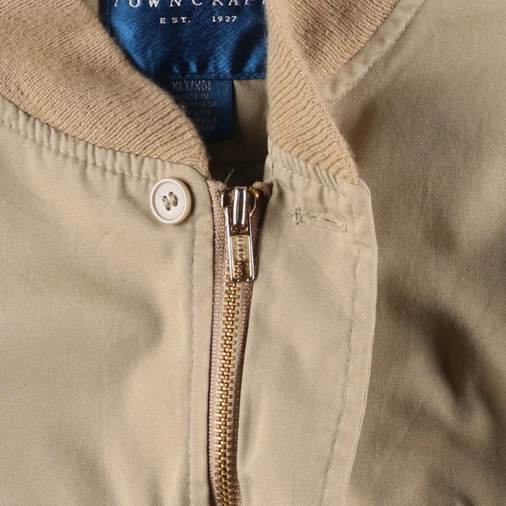 Vintage 80s-90'S Town Craft Derby Jacket, Cup Shoulder, Men's XL cotton Beige type Vintage Second Hand