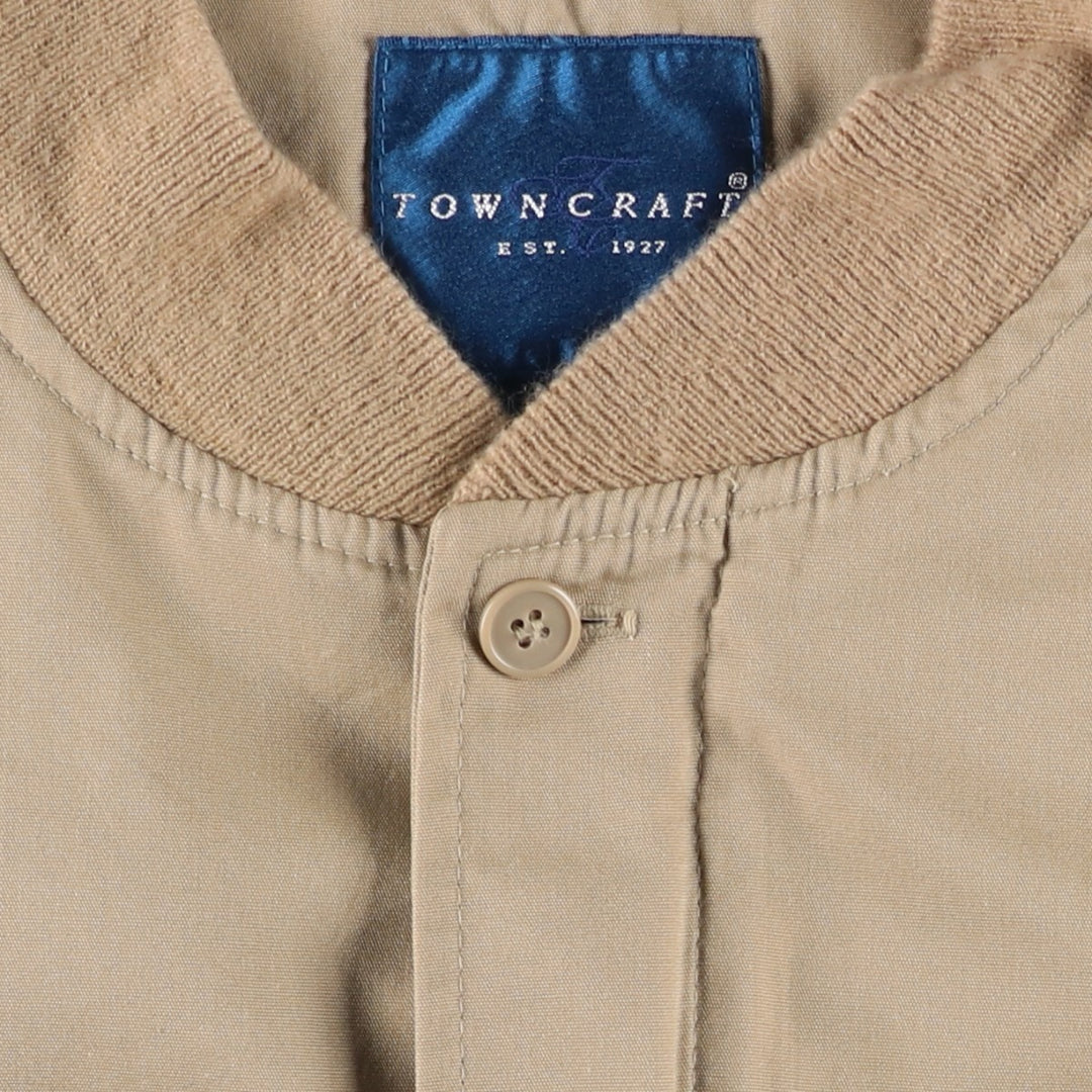 Vintage 80s-90'S Town Craft Derby Jacket, Cup Shoulder, Men's XL cotton Beige type Vintage Second Hand