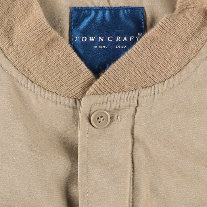 Vintage 80s-90'S Town Craft Derby Jacket, Cup Shoulder, Men's XL cotton Beige type Vintage Second Hand