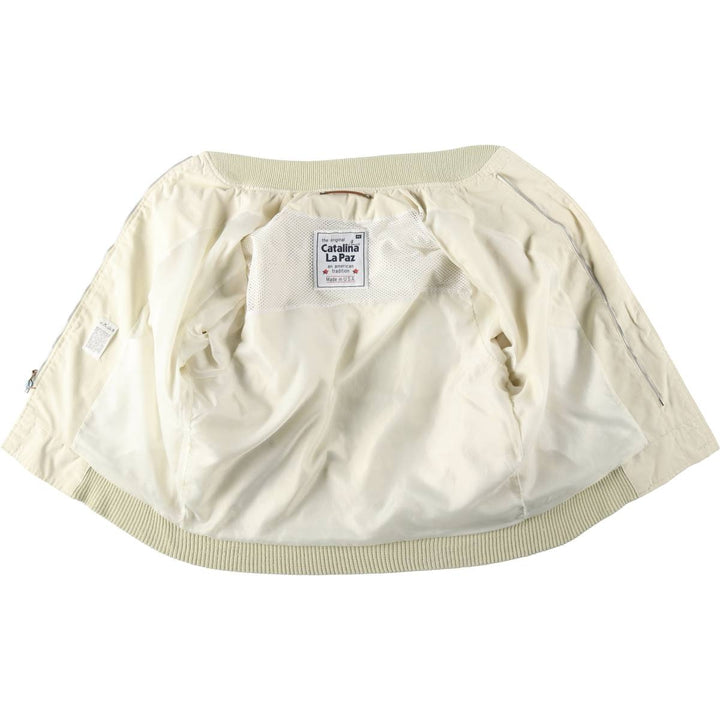 Catalina La Paz Derby Jacket, Cup Shoulder Jacket, Made in USA, Men's XL equivalent, Vintage. unclear unbleached Vintage Second Hand