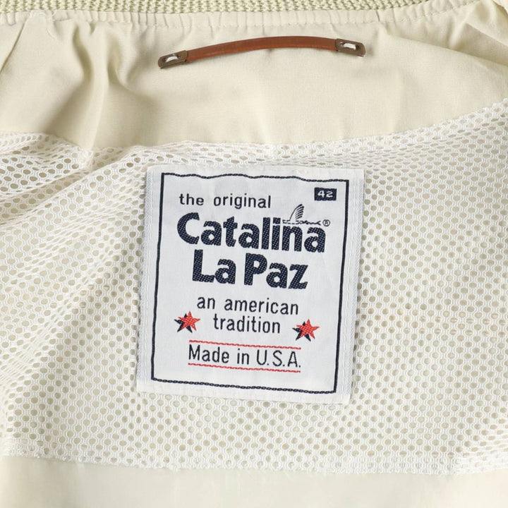 Catalina La Paz Derby Jacket, Cup Shoulder Jacket, Made in USA, Men's XL equivalent, Vintage. unclear unbleached Vintage Second Hand