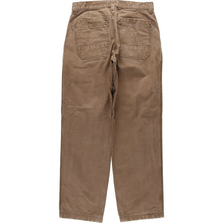 1990'S LLBean Duck Work Pants, Men's Size W31 (approx.) cotton brown type Vintage Second Hand