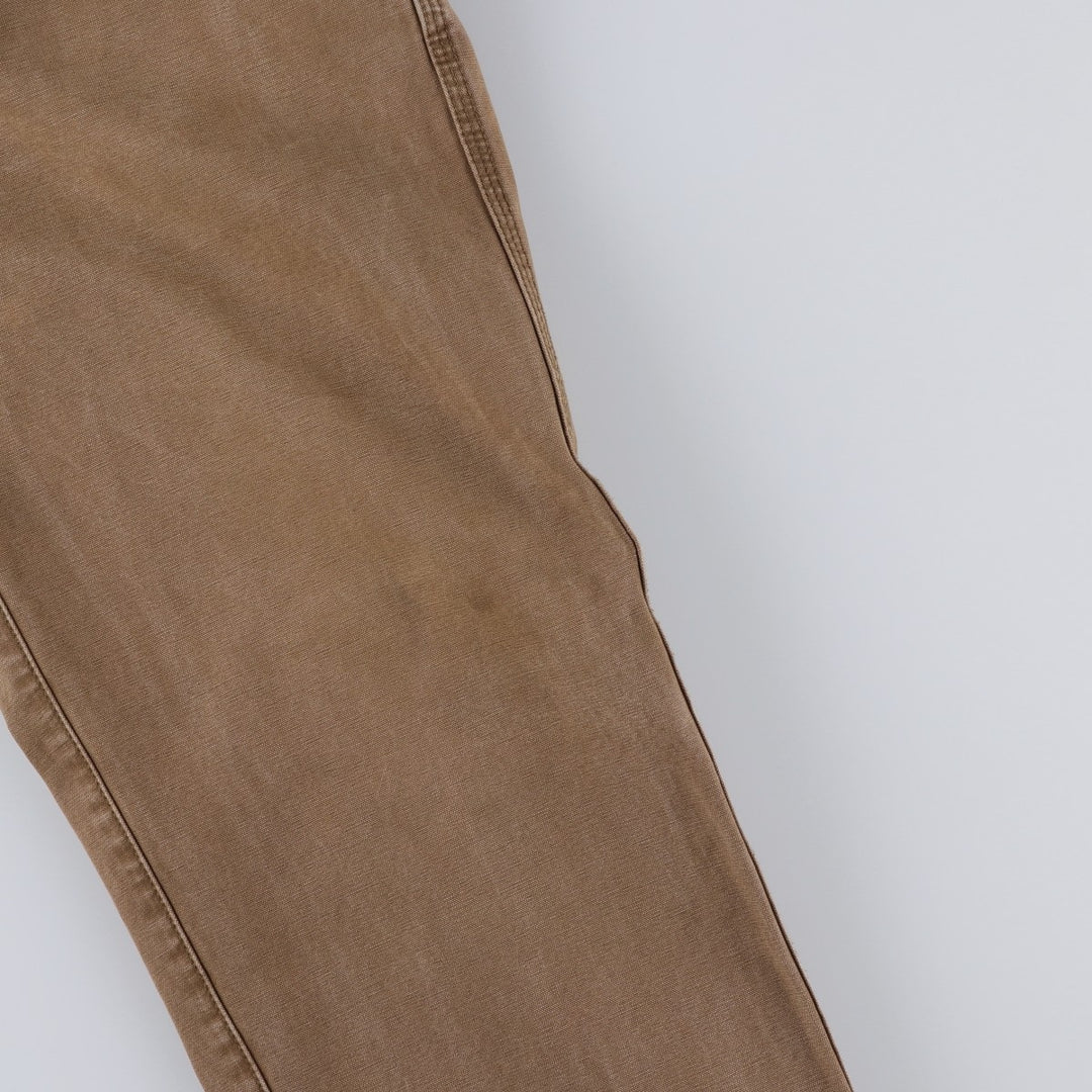 1990'S LLBean Duck Work Pants, Men's Size W31 (approx.) cotton brown type Vintage Second Hand