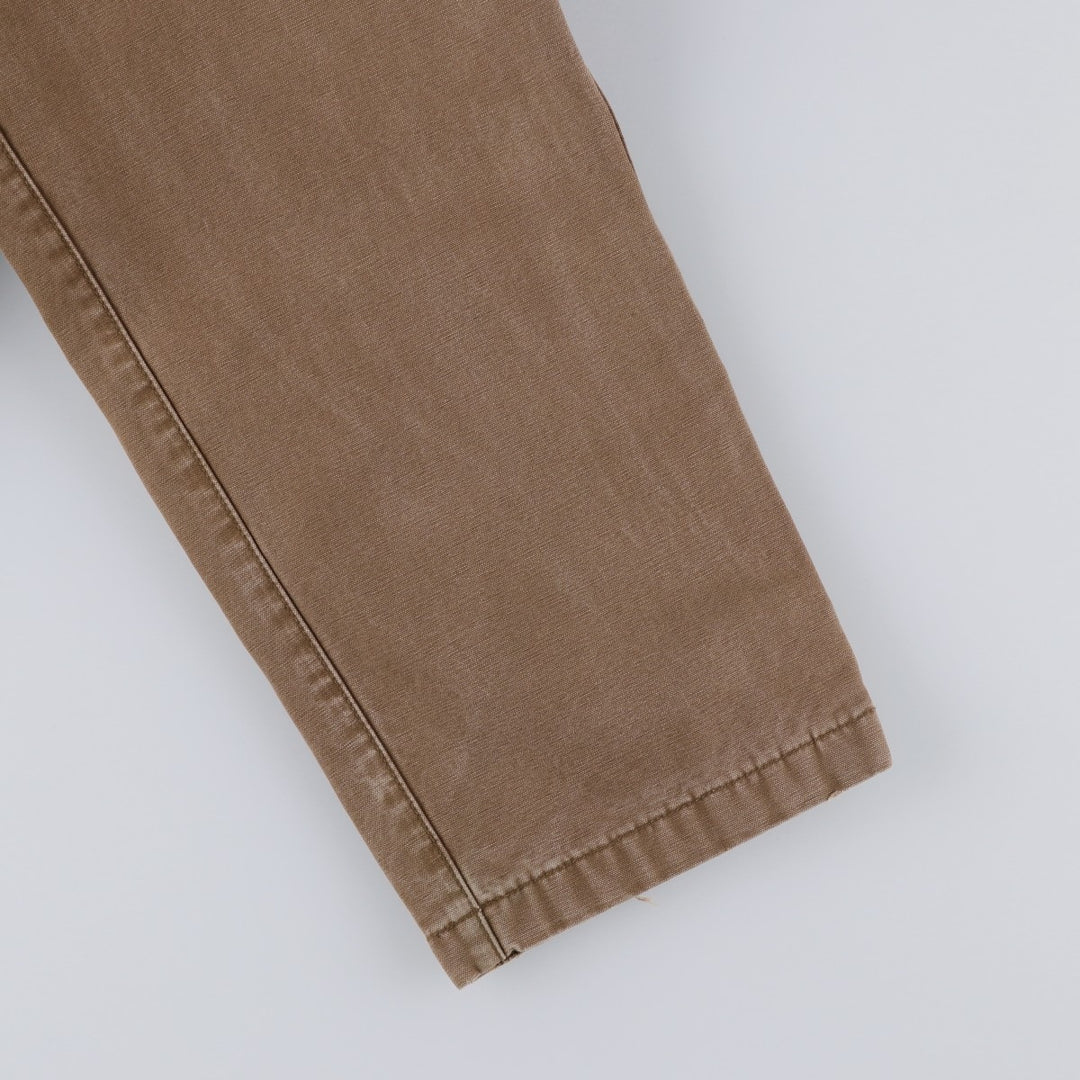 1990'S LLBean Duck Work Pants, Men's Size W31 (approx.) cotton brown type Vintage Second Hand