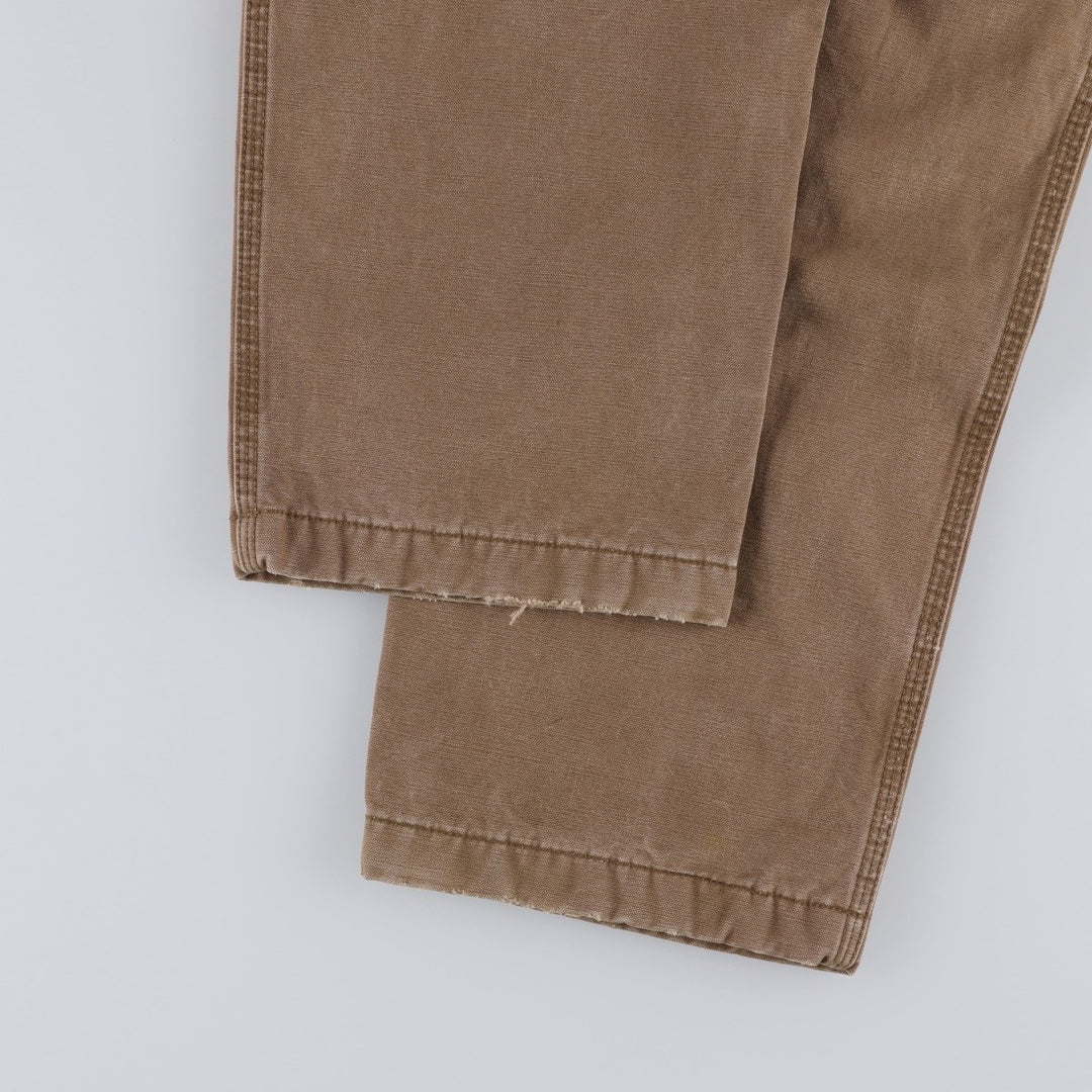 1990'S LLBean Duck Work Pants, Men's Size W31 (approx.) cotton brown type Vintage Second Hand