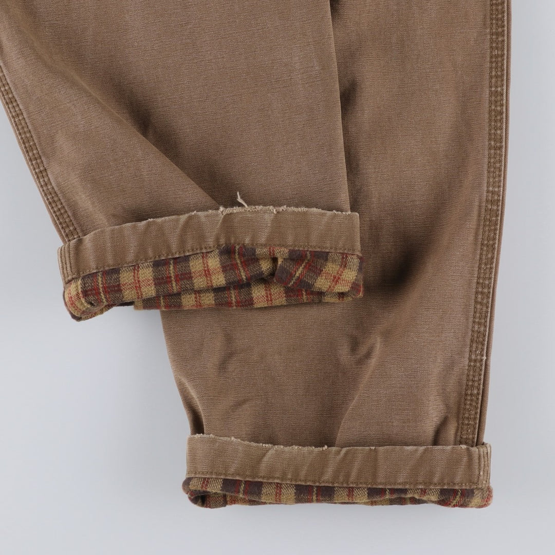 1990'S LLBean Duck Work Pants, Men's Size W31 (approx.) cotton brown type Vintage Second Hand