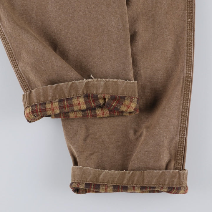 1990'S LLBean Duck Work Pants, Men's Size W31 (approx.) cotton brown type Vintage Second Hand