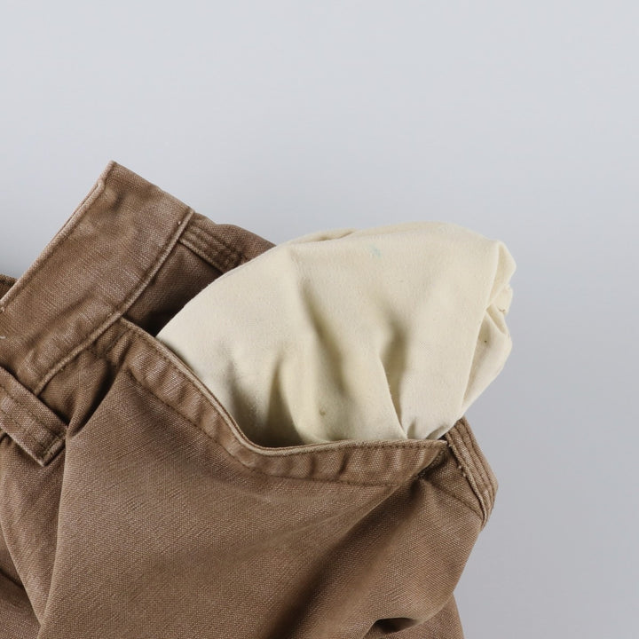 1990'S LLBean Duck Work Pants, Men's Size W31 (approx.) cotton brown type Vintage Second Hand