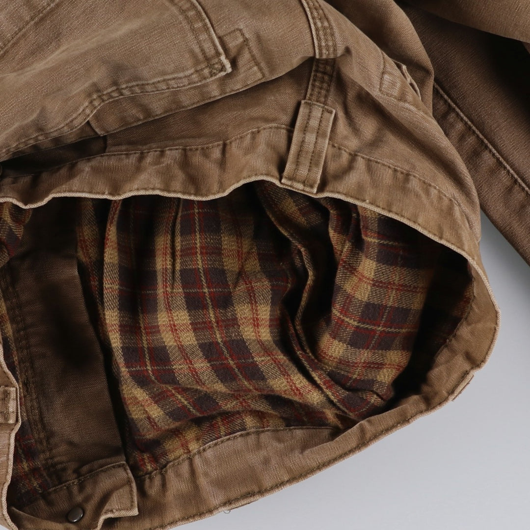 1990'S LLBean Duck Work Pants, Men's Size W31 (approx.) cotton brown type Vintage Second Hand