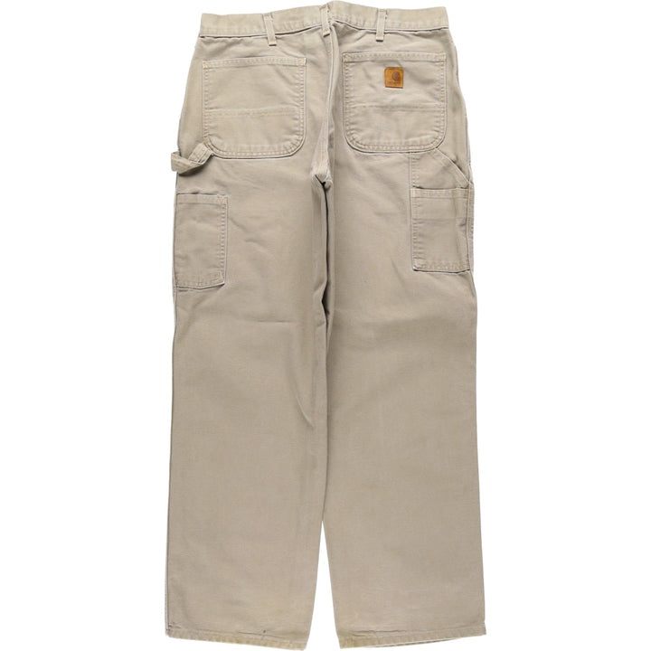 Carhartt Duck Painter Pants, Men's, W34 equivalent cotton Khaki type Vintage Second Hand