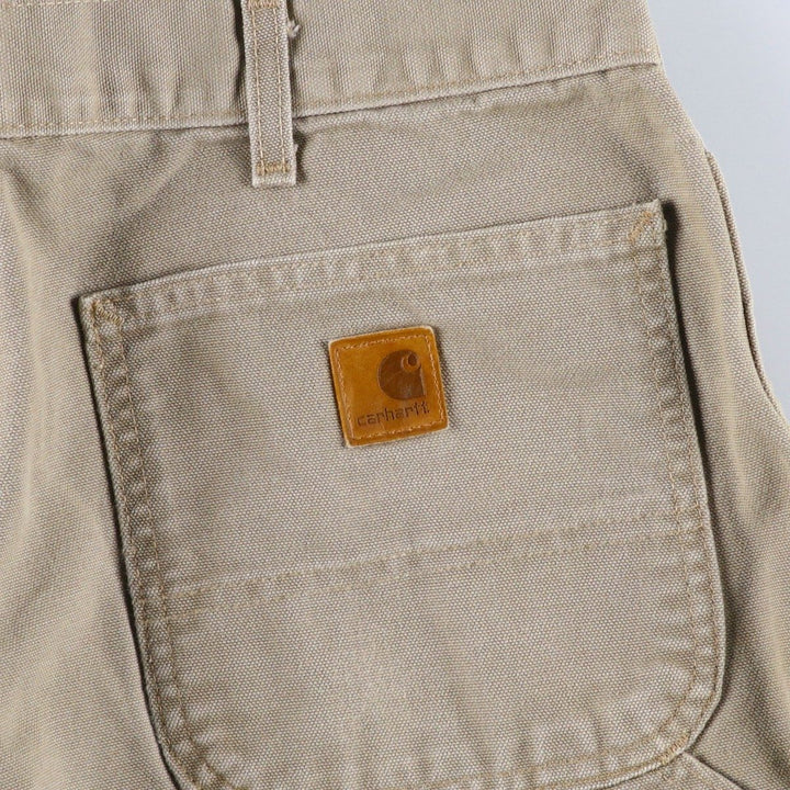Carhartt Duck Painter Pants, Men's, W34 equivalent cotton Khaki type Vintage Second Hand