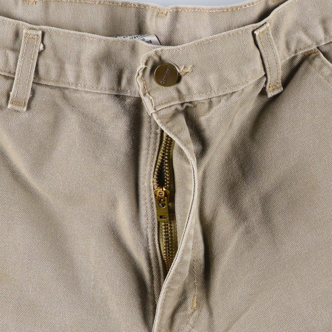 Carhartt Duck Painter Pants, Men's, W34 equivalent cotton Khaki type Vintage Second Hand