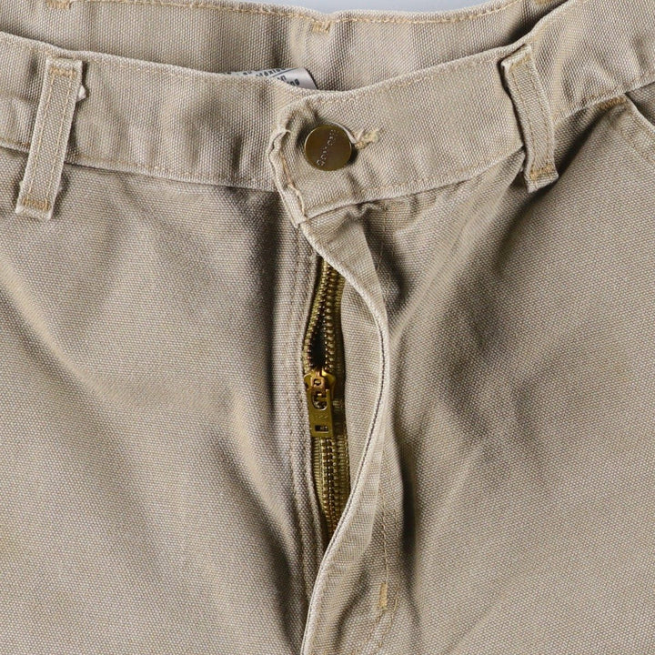 Carhartt Duck Painter Pants, Men's, W34 equivalent cotton Khaki type Vintage Second Hand