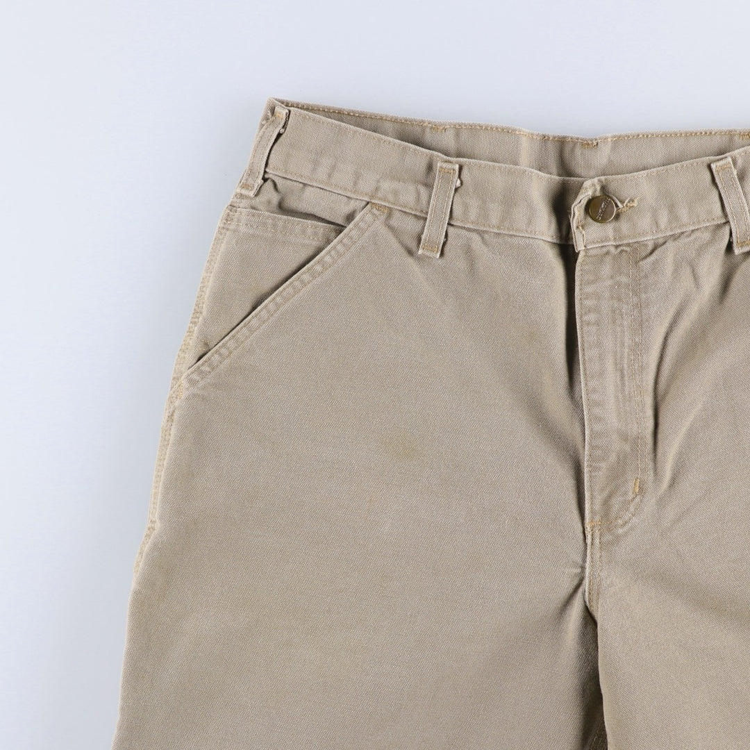 Carhartt Duck Painter Pants, Men's, W34 equivalent cotton Khaki type Vintage Second Hand