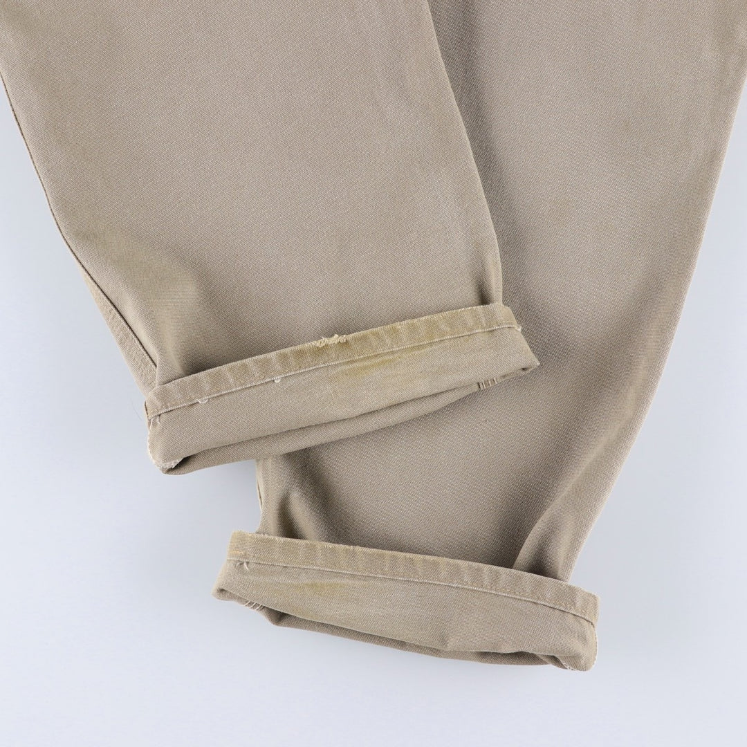 Carhartt Duck Painter Pants, Men's, W34 equivalent cotton Khaki type Vintage Second Hand