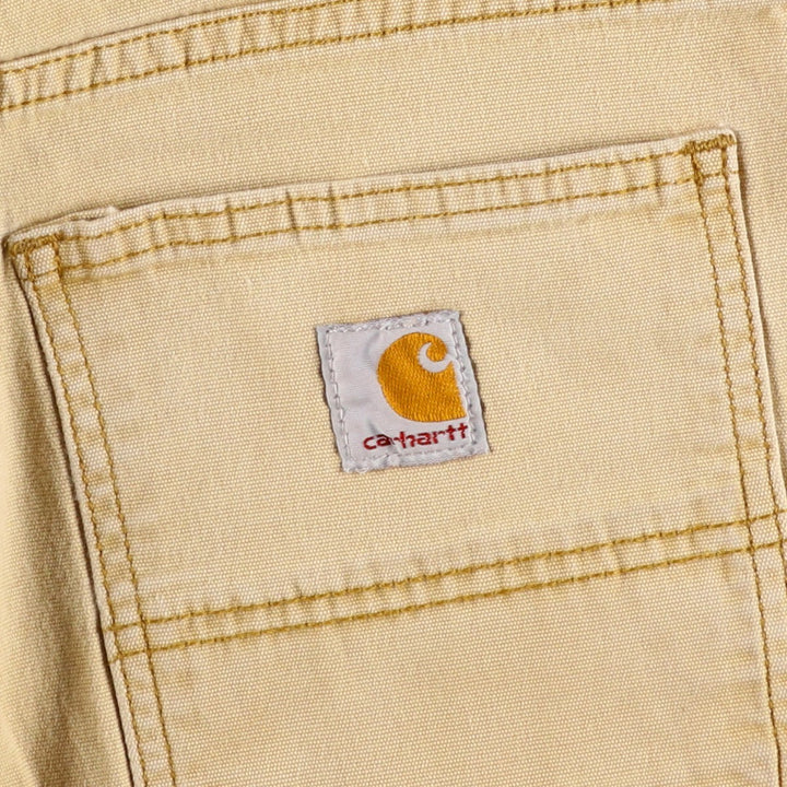 Carhartt Relaxed Fit Duck Work Pants, Men's, W34 equivalent cotton Beige type Vintage Second Hand