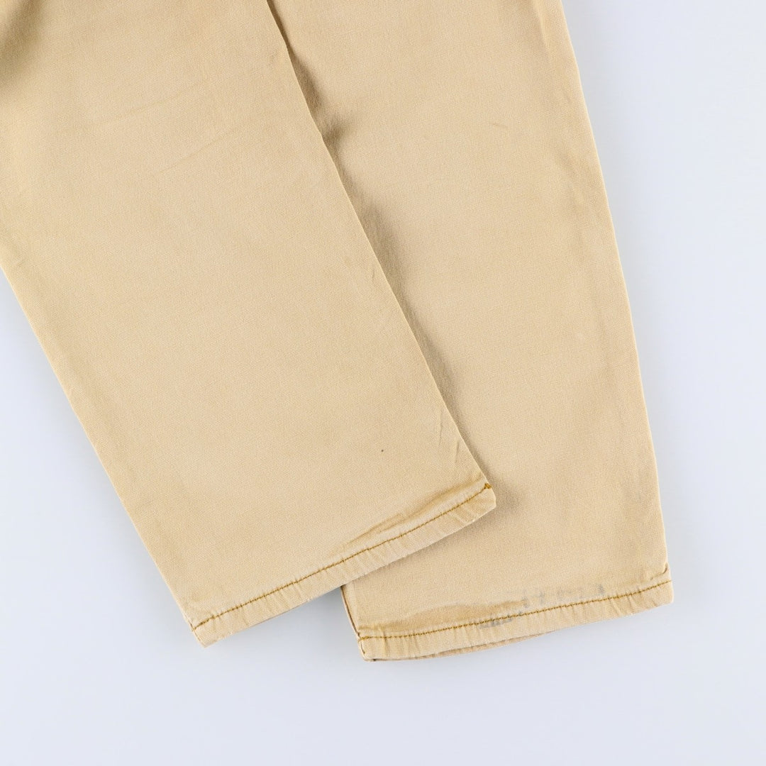 Carhartt Relaxed Fit Duck Work Pants, Men's, W34 equivalent cotton Beige type Vintage Second Hand