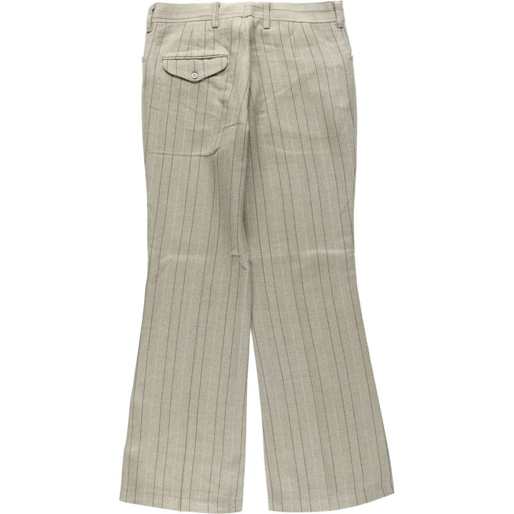 1970'S Levi's STA-PREST Stripe Pattern Flare Pants, Men's W30 (approx.), Vintage unclear Beige type Vintage Second Hand