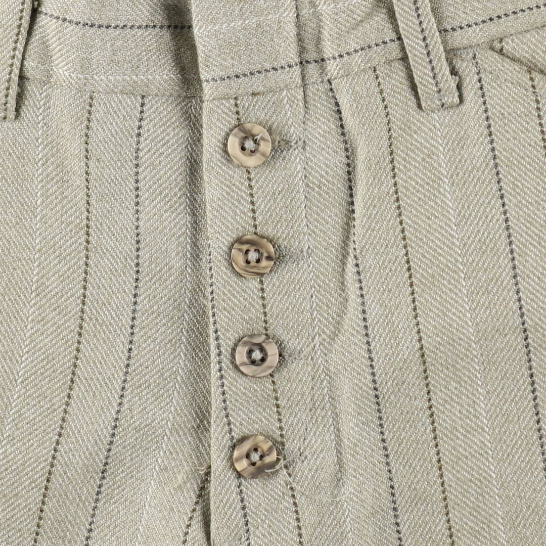 1970'S Levi's STA-PREST Stripe Pattern Flare Pants, Men's W30 (approx.), Vintage unclear Beige type Vintage Second Hand