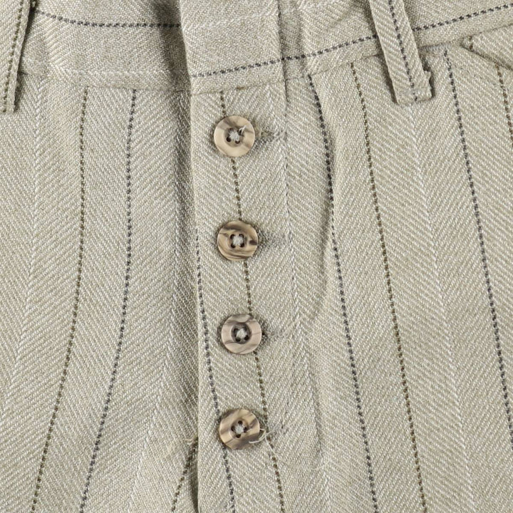1970'S Levi's STA-PREST Stripe Pattern Flare Pants, Men's W30 (approx.), Vintage unclear Beige type Vintage Second Hand