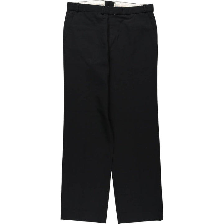 Van Heusen wool trousers/slacks for men, equivalent to size W35. wool black type Vintage Second Hand