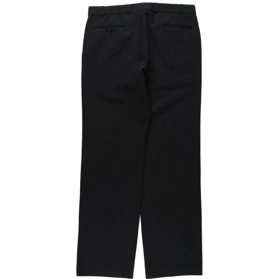 Van Heusen wool trousers/slacks for men, equivalent to size W35. wool black type Vintage Second Hand