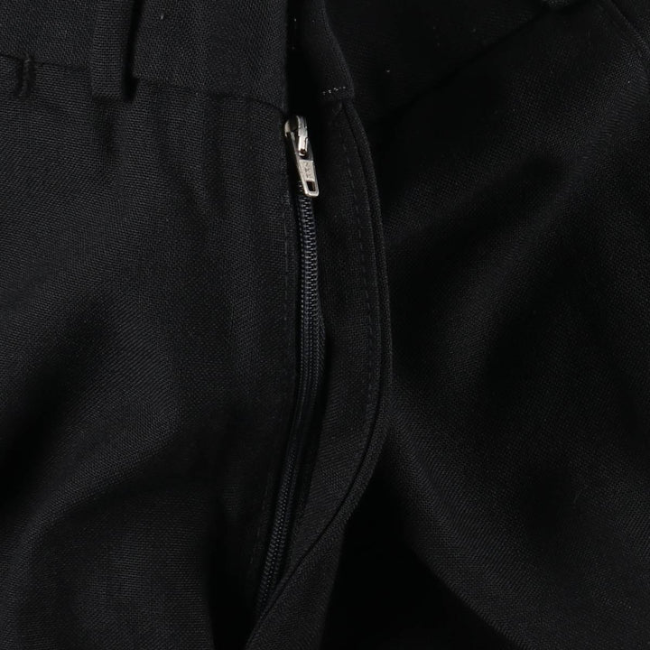 Van Heusen wool trousers/slacks for men, equivalent to size W35. wool black type Vintage Second Hand