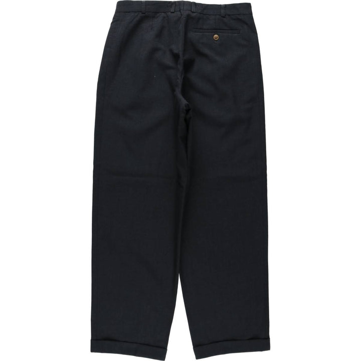 ~1980'S Creation Gross Two-Pleat Slacks Wide Pants Men's W31 (approx.) unclear gray type Vintage Second Hand