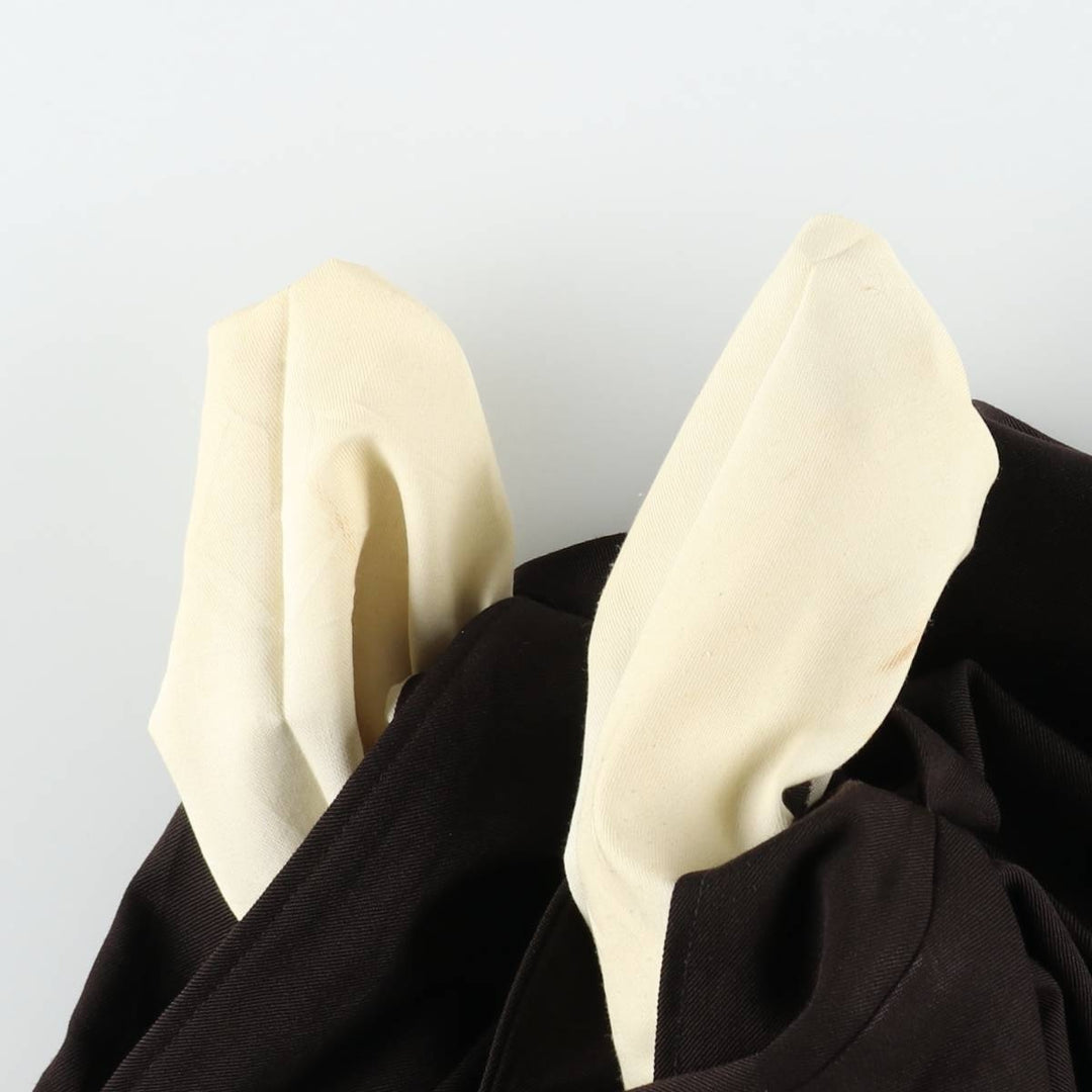 90'S style, two-pleat wide-leg trousers, men's size W33 (approx.) unclear brown type Vintage Second Hand