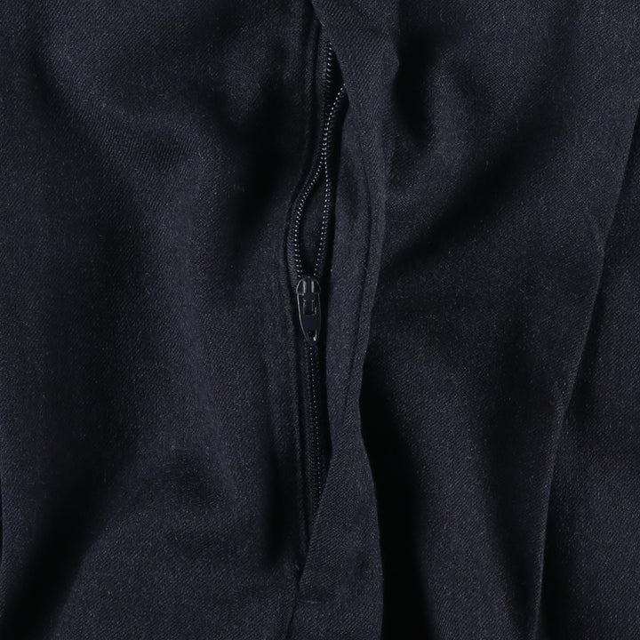 ~1990'S Saks Fifth Avenue Two-Pleat Wool Trousers, Men's Size W31 (approx.), Vintage wool navy blue type Vintage Second Hand