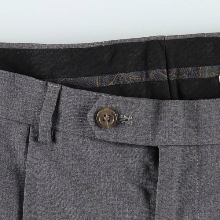 Ralph Lauren LAUREN Lauren Two-pleat wool pants slacks for men, W33 equivalent wool gray type Vintage Second Hand