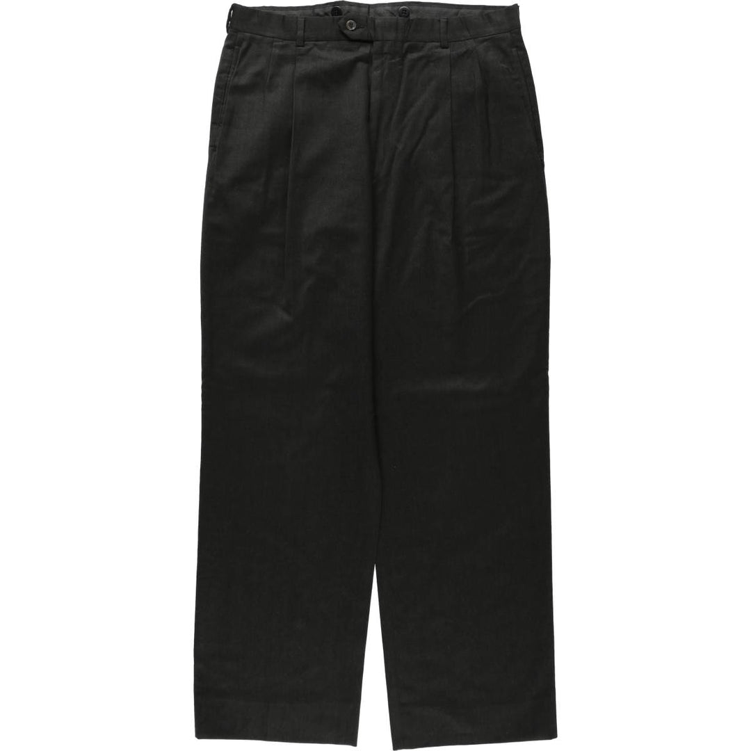 JOS. A. BANK Two-pleat wool trousers, made in the USA, men's size W34 (approx.), lightweight. wool Charcoal Vintage Second Hand