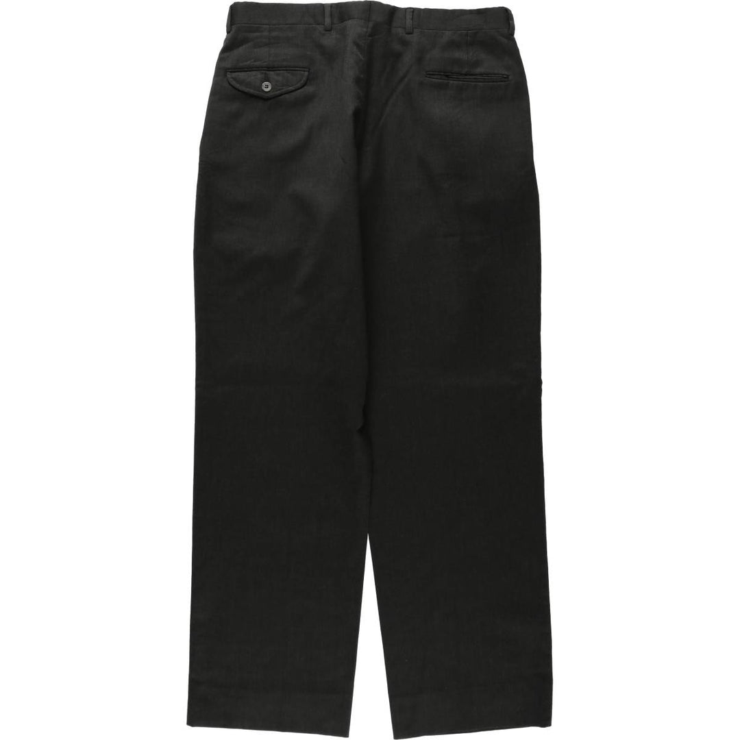 JOS. A. BANK Two-pleat wool trousers, made in the USA, men's size W34 (approx.), lightweight. wool Charcoal Vintage Second Hand