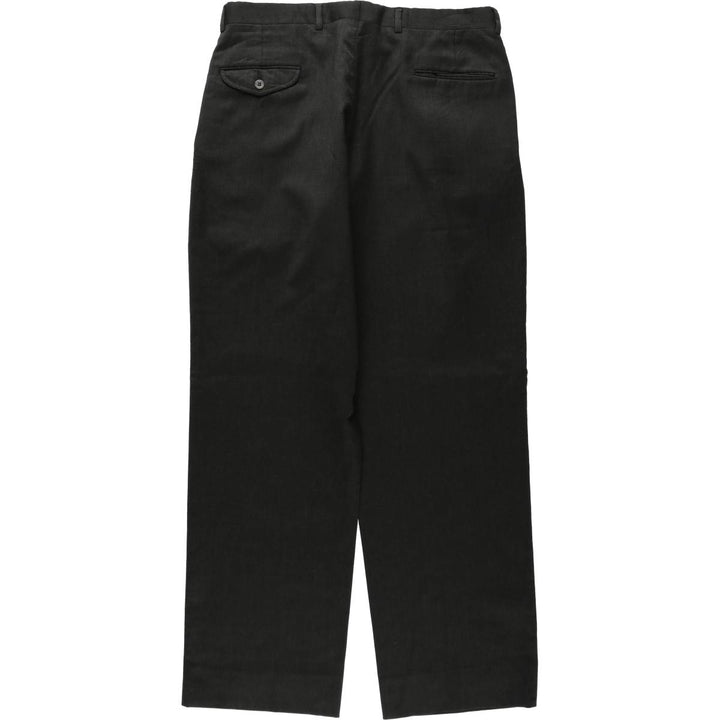 JOS. A. BANK Two-pleat wool trousers, made in the USA, men's size W34 (approx.), lightweight. wool Charcoal Vintage Second Hand