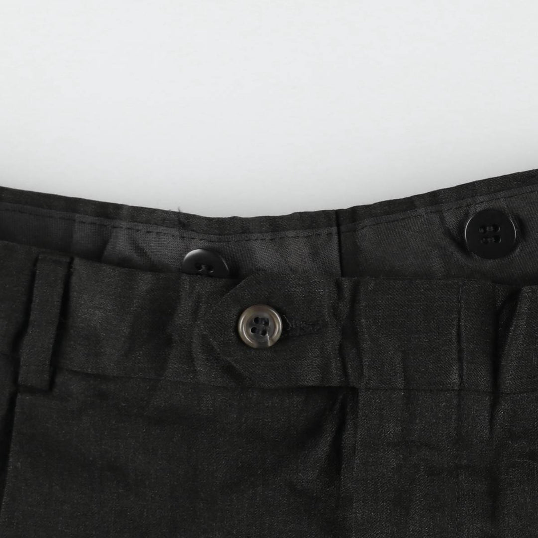 JOS. A. BANK Two-pleat wool trousers, made in the USA, men's size W34 (approx.), lightweight. wool Charcoal Vintage Second Hand