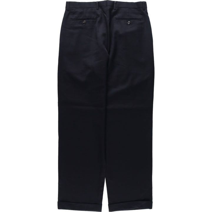 Ralph Lauren RALPH Two-pleat Wool Pants Slacks Men's Size W34 wool navy blue type Vintage Second Hand